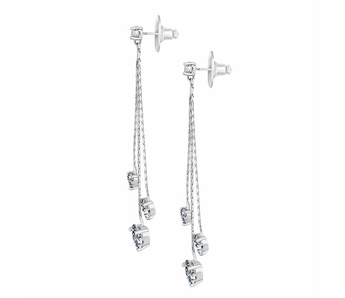 Heart Tassel Drop Earrings