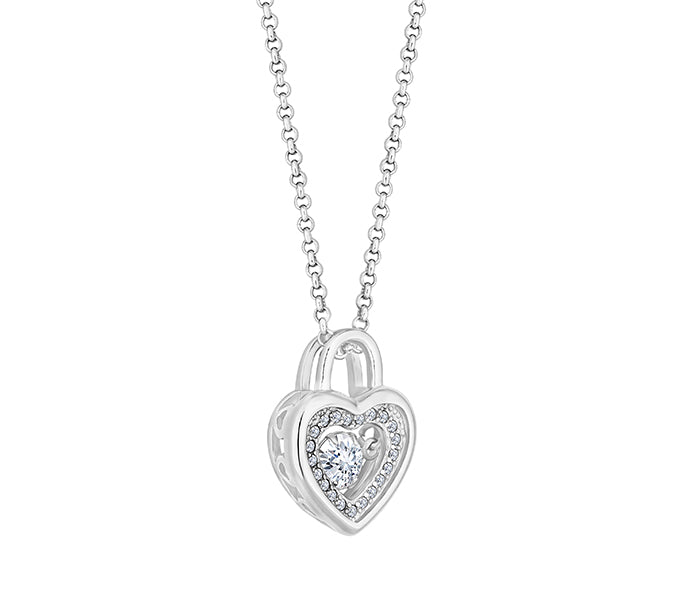 Heart Padlock Pendant