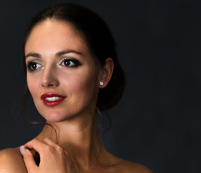 Honeycomb Stud Earrings