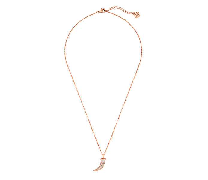 Horn Pendant in Rose Gold Plating