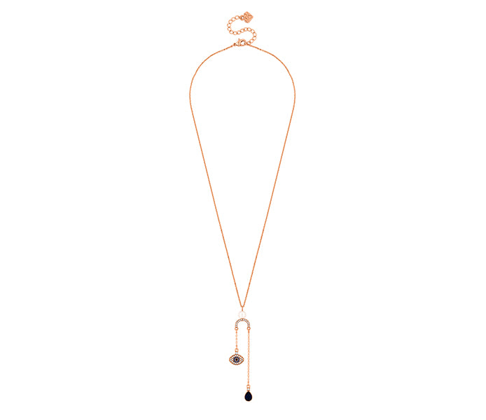 Multi Charm Horse Shoe Pendant in Rose