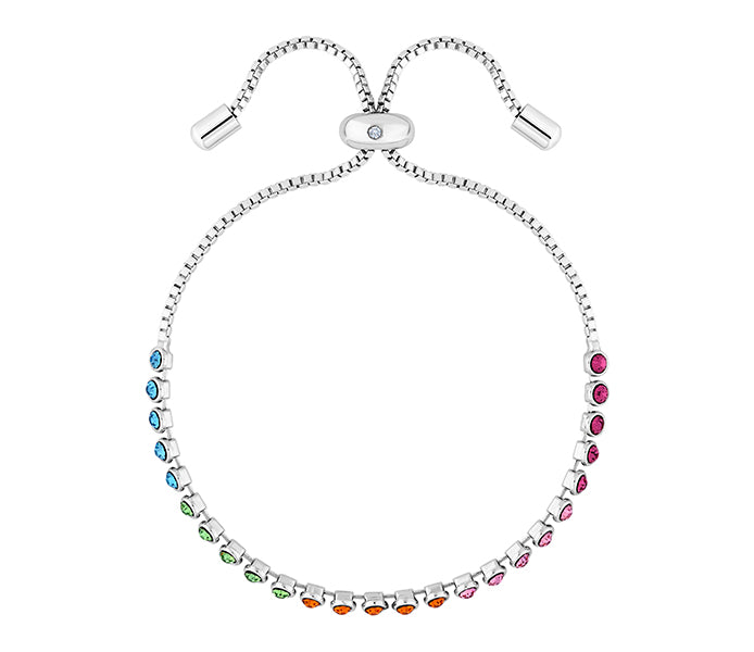 Indo Bracelet with Multi Colour Crystals