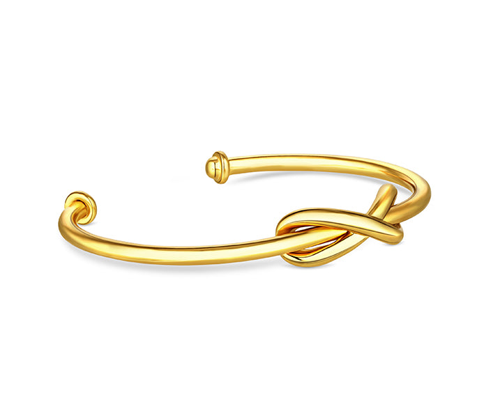 Infinity Cuff Bangle in Gold Plating