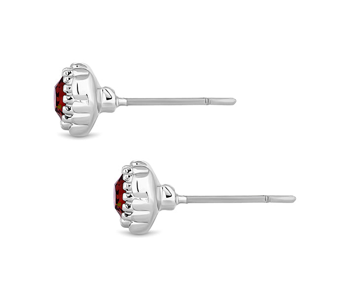 January Gemstone Stud Earrings