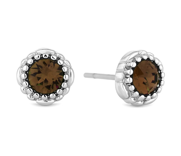 June Gemstone Stud Earrings