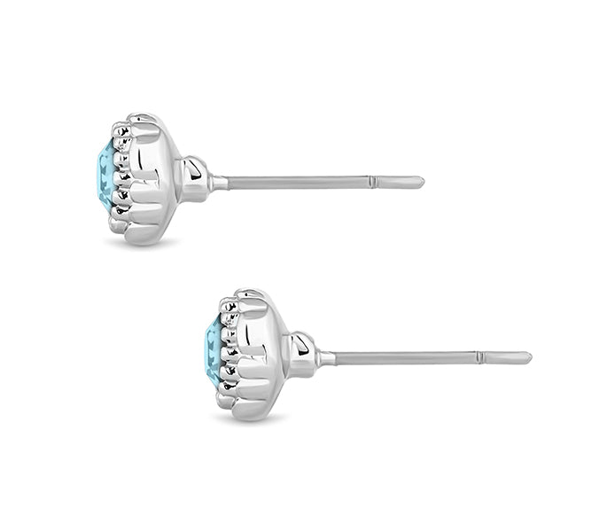 March Gemstone Stud Earrings