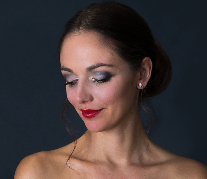 March Gemstone Stud Earrings