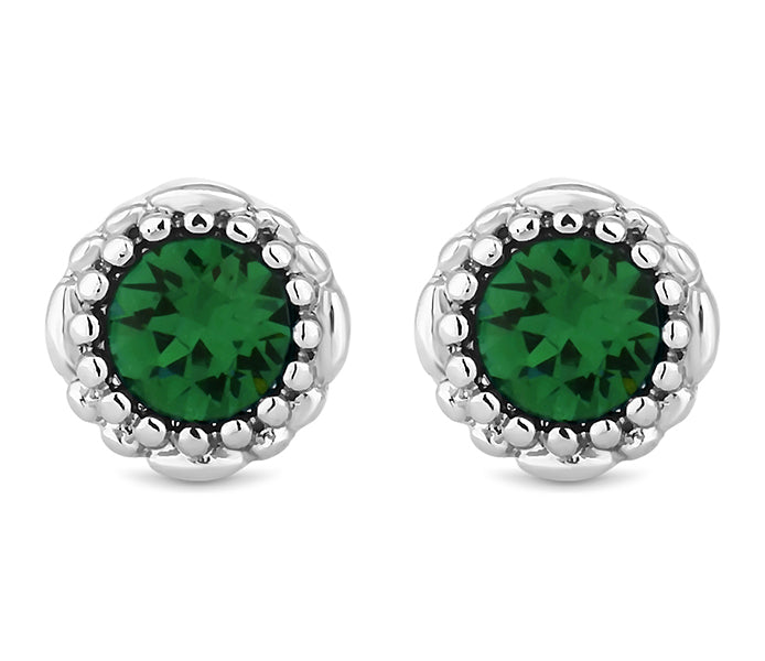 May Gemstone Stud Earrings