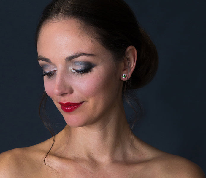 May Gemstone Stud Earrings