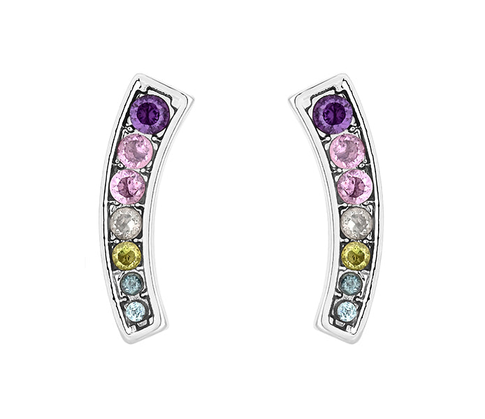 Multi Colour Crystal Studs