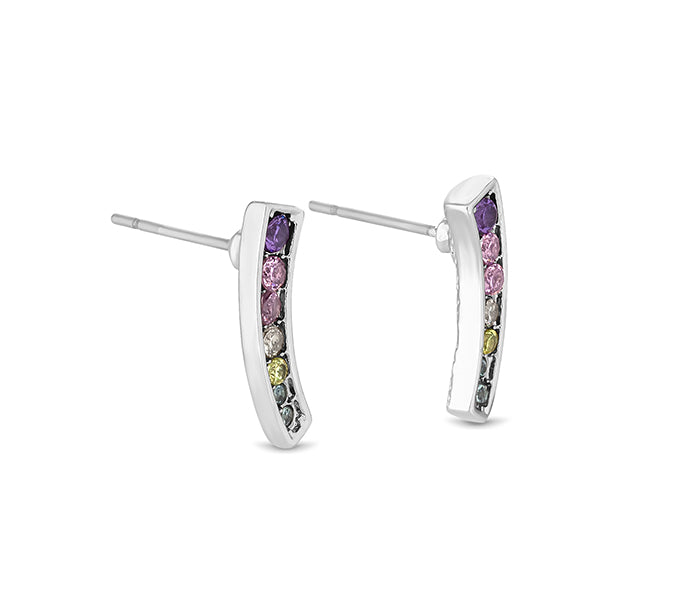 Multi Colour Crystal Studs
