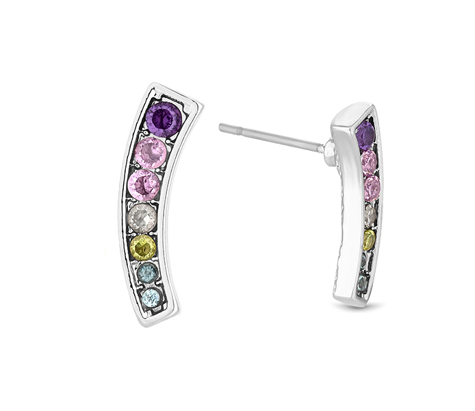 Multi Colour Crystal Studs