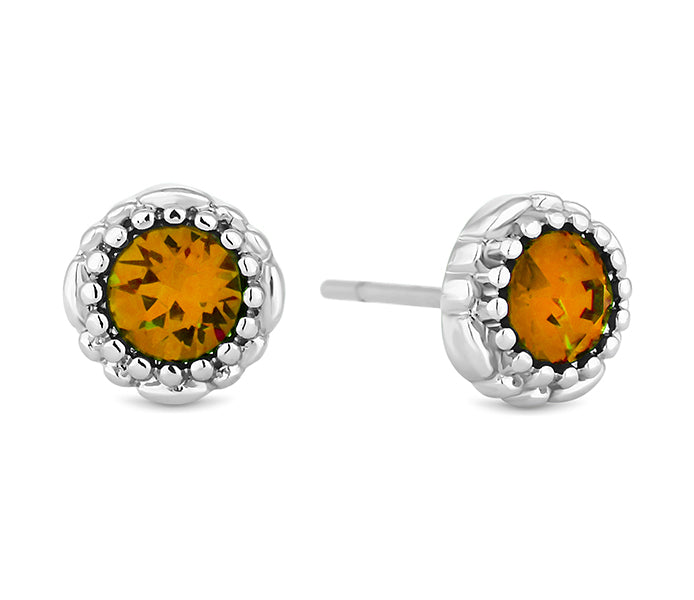 November Gemstone Stud Earrings