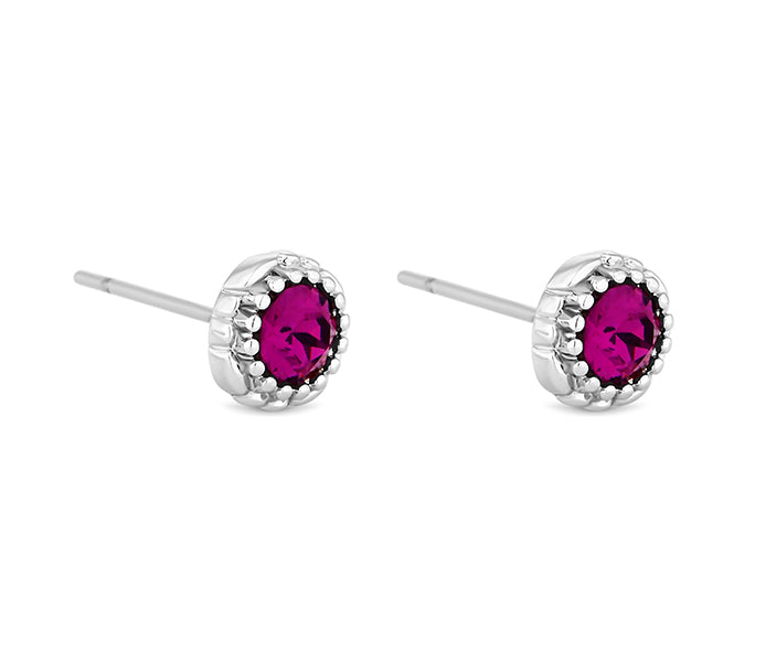 October Gemstone Stud Earrings