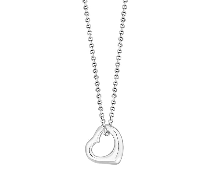 Open Heart Pendant in Small Size