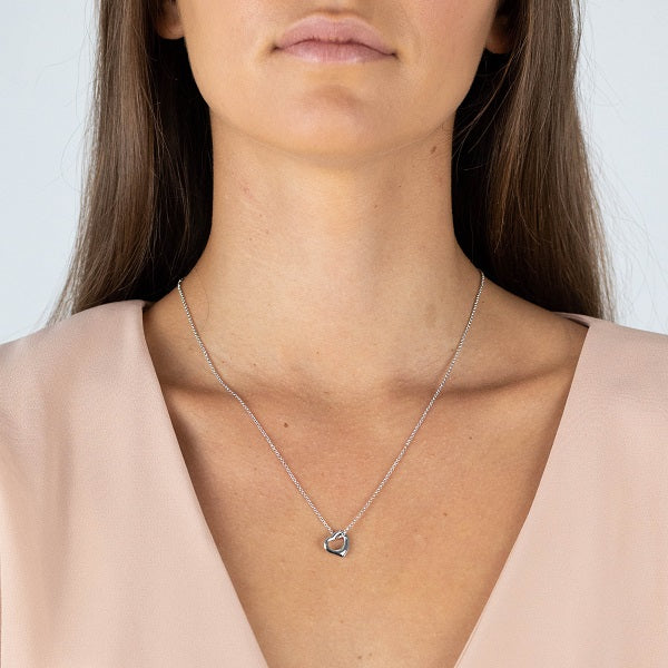 Open Heart Pendant in Small Size