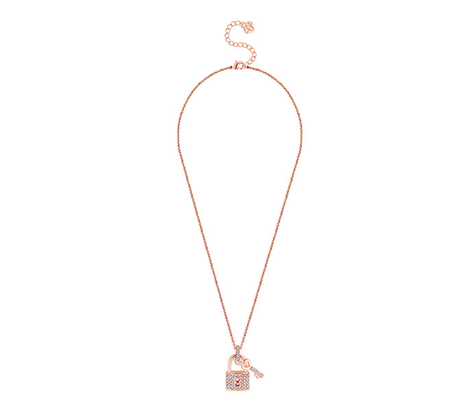 Padlock Pendant In Rose Gold Plating