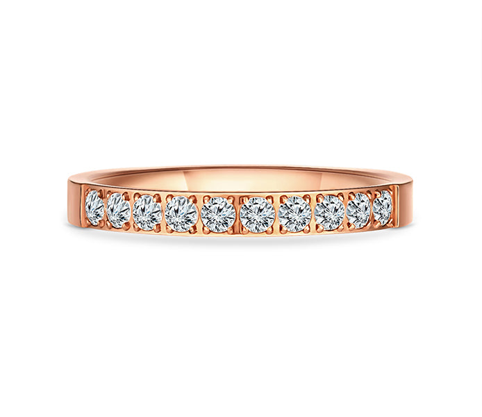 Pavé Ring in Rose Gold Plating