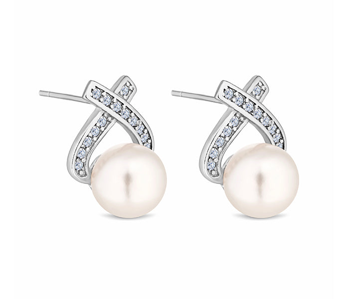 Pearl Crystal Earrings