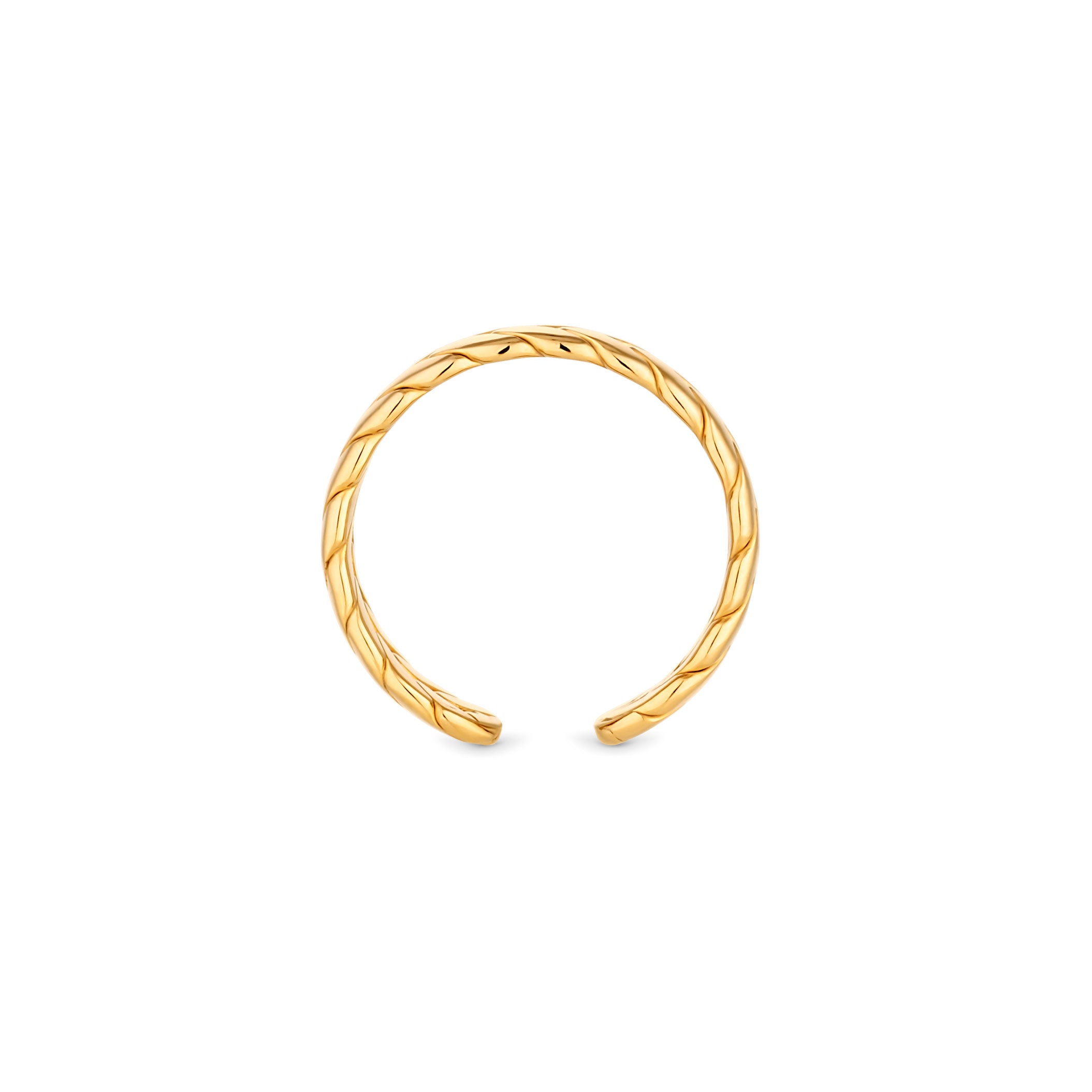 PLAIT RING - GOLD, SIZE 7