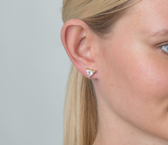Prism Earrings in Gold