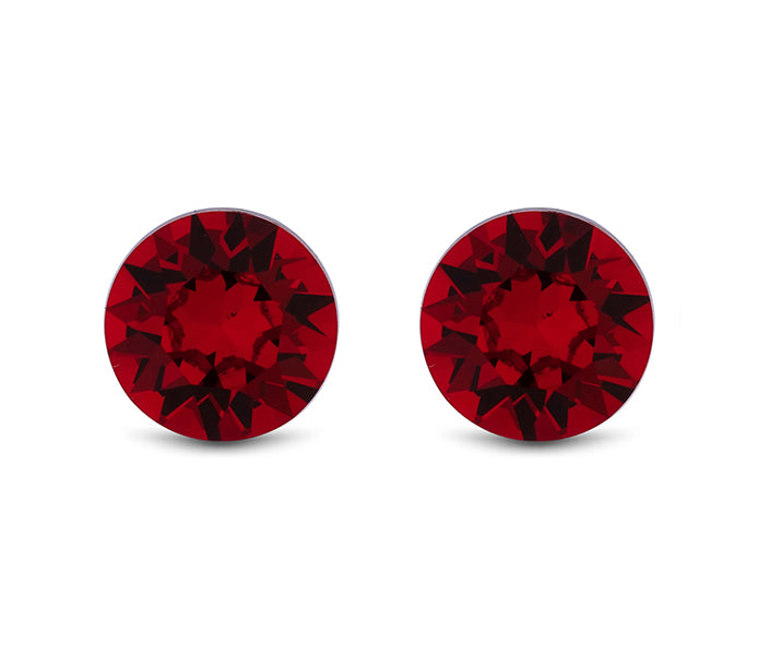Red Stud Earrings