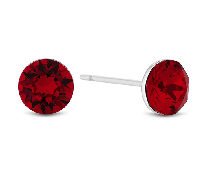 Red Stud Earrings