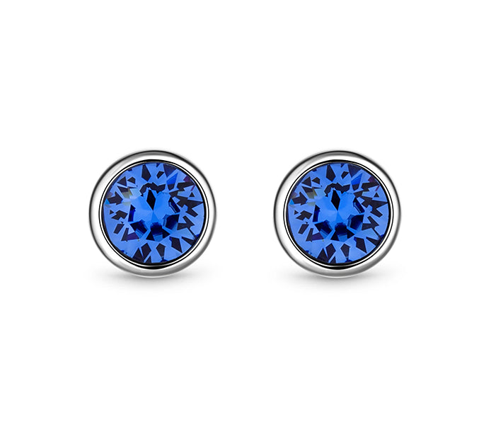 Sapphire Circle Stud