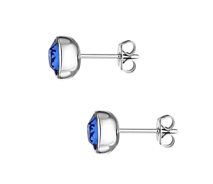 Sapphire Circle Stud