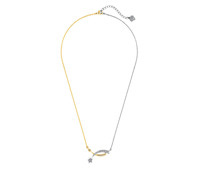 Shooting Star Necklace in gold and rhodium plating