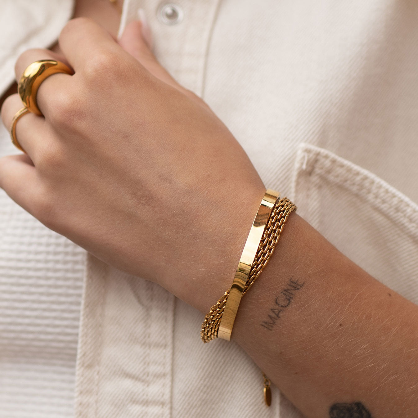 Single Cuff - Gold