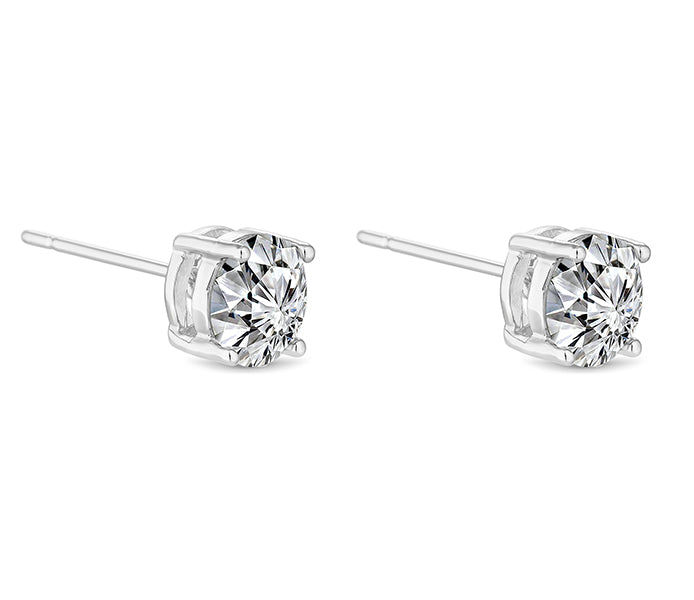 Large Solitaire Crystal Studs