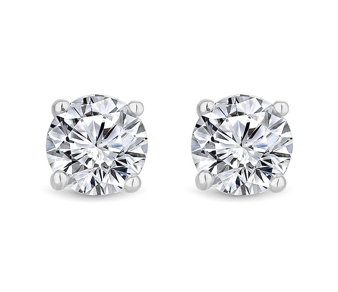 Medium Solitaire Crystal Studs