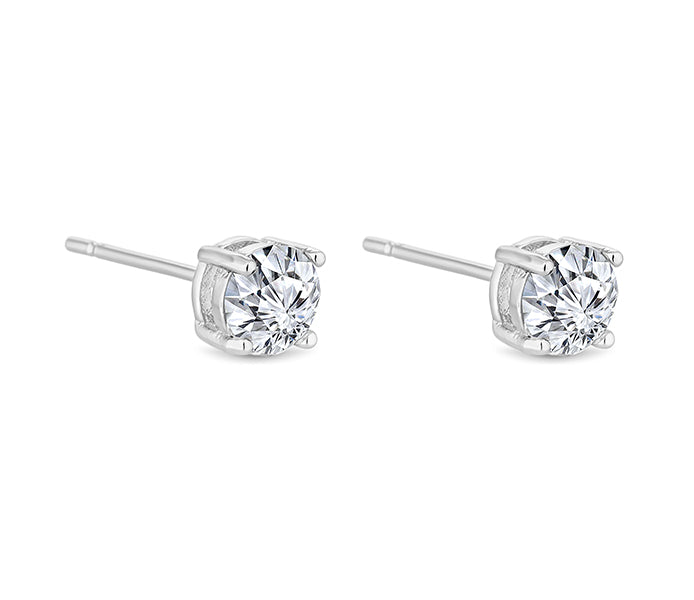Medium Solitaire Crystal Studs