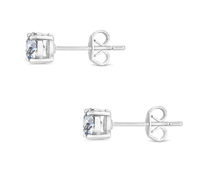 Medium Solitaire Crystal Studs