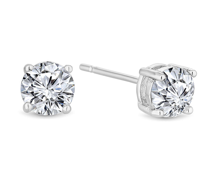 Medium Solitaire Crystal Studs