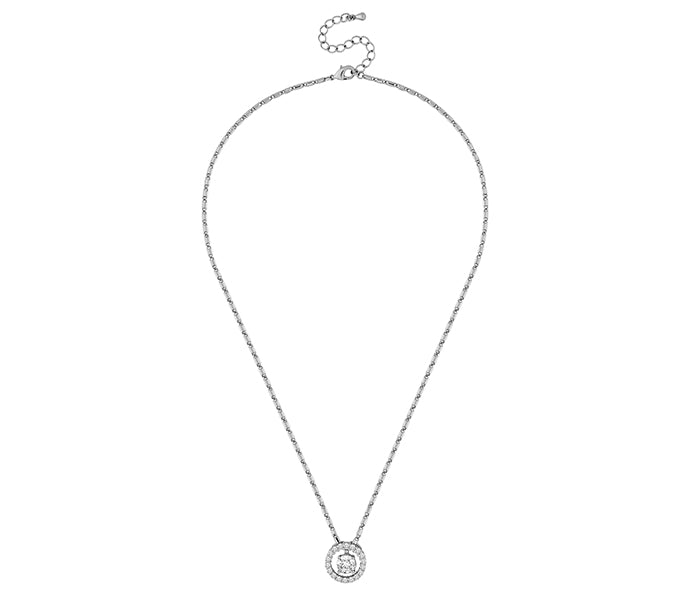 Solstice Pendant in Rhodium Plating