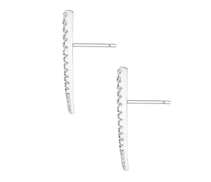 Spike Earrings with Crystals