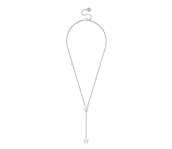 Star Lariat Necklace with Crystals