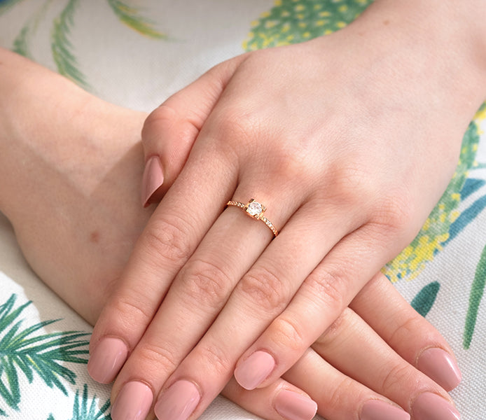 Stella Ring in Rose Gold Plating