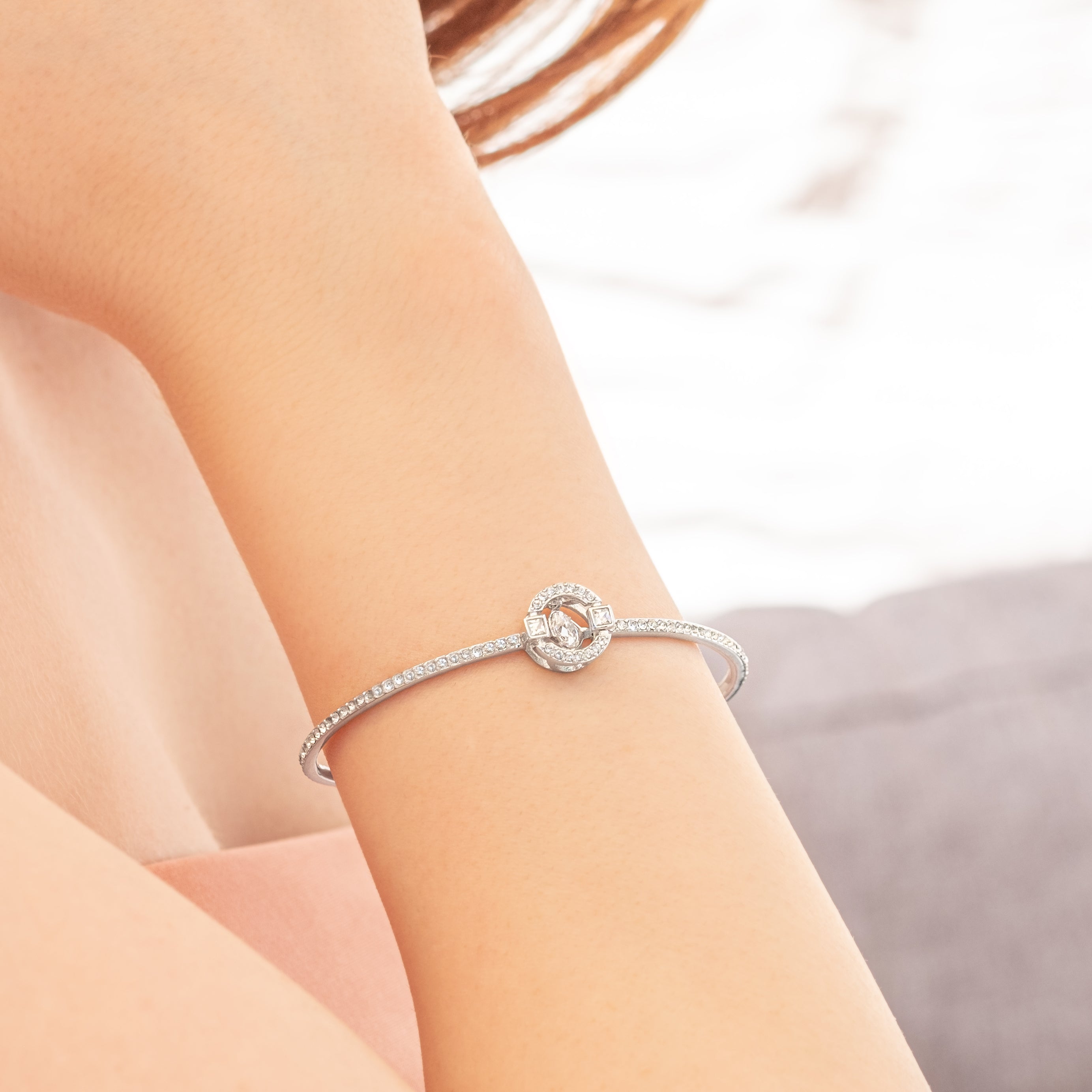 Swing Bracelet in Rhodium Plating