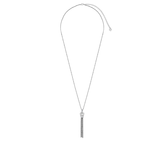 Tassel Necklace with Crystals