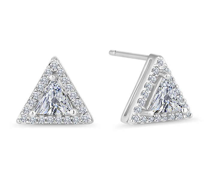 Triagonal Stud Earrings