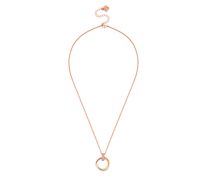 Trio Ring Pendant in Mixed Plating