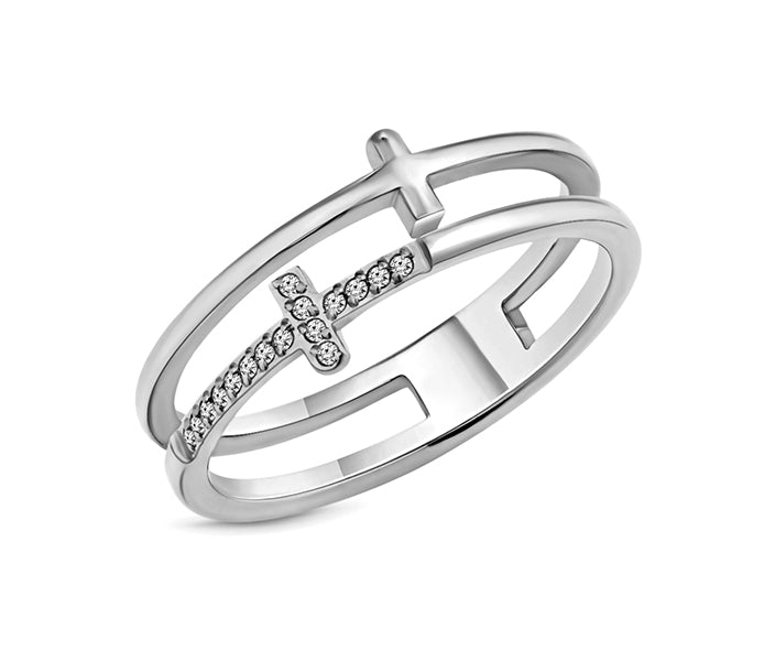 Truth Ring in Rhodium Plating