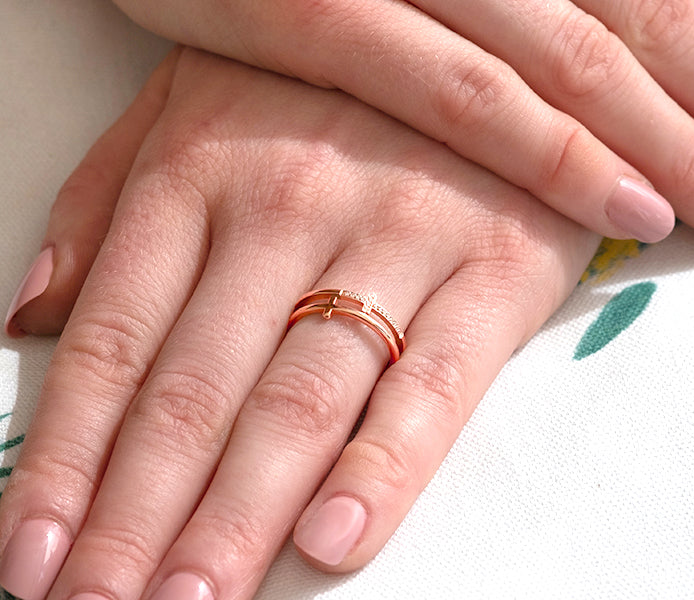 Truth Ring in Rose Gold Plating