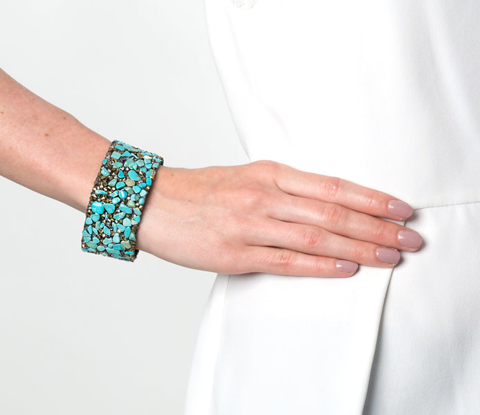 Cuff Bracelet in Turquoise