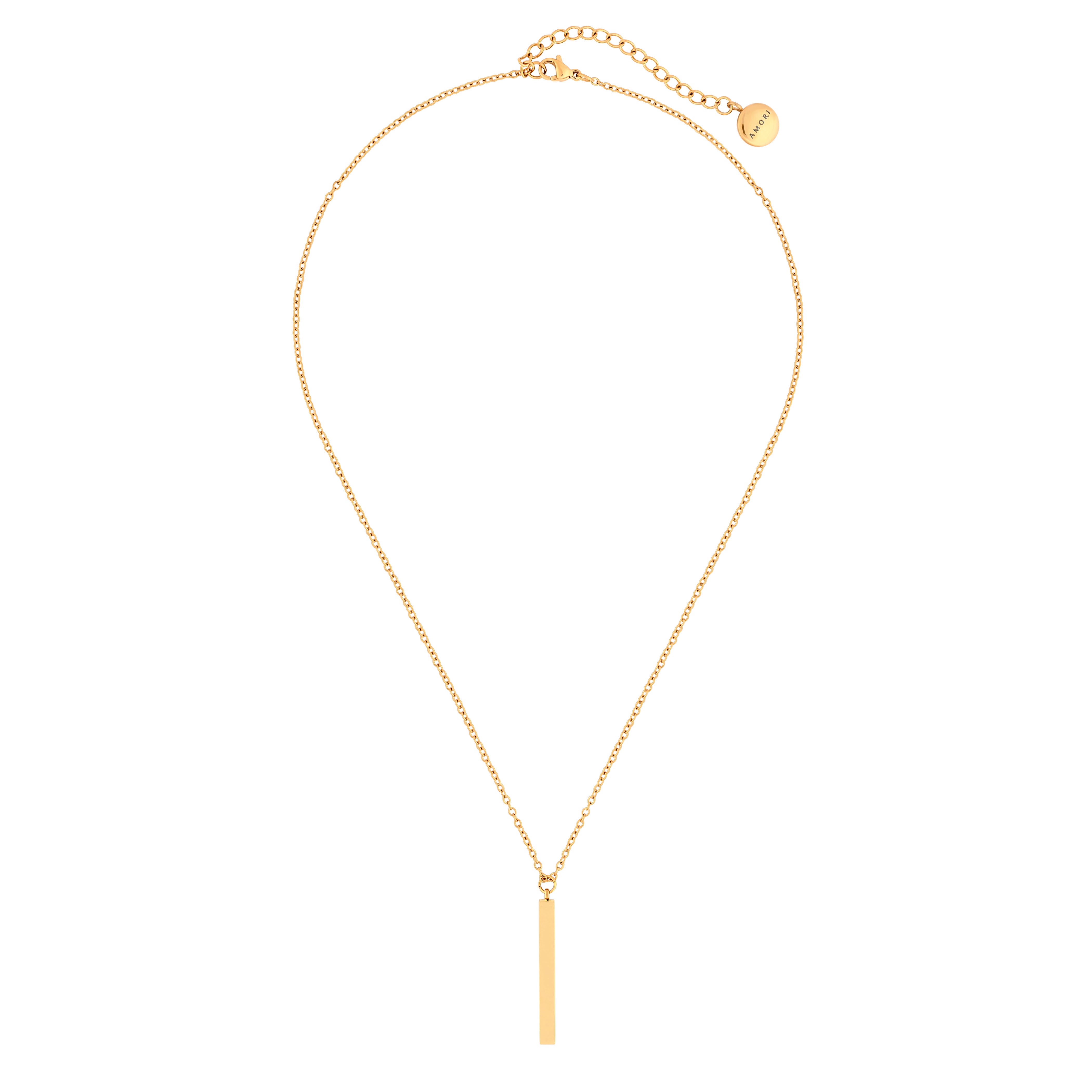 Vertical Bar Pendant - Gold