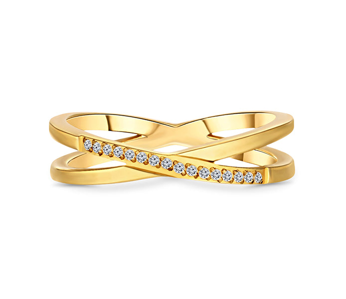 Woven Ring in gold plating