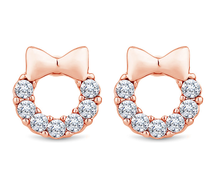 Wreath Stud in Rose Gold Plating